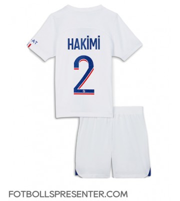 Paris Saint-Germain Achraf Hakimi #2 Tredje tröja Barn 2022-23 Kortärmad (+ korta byxor)